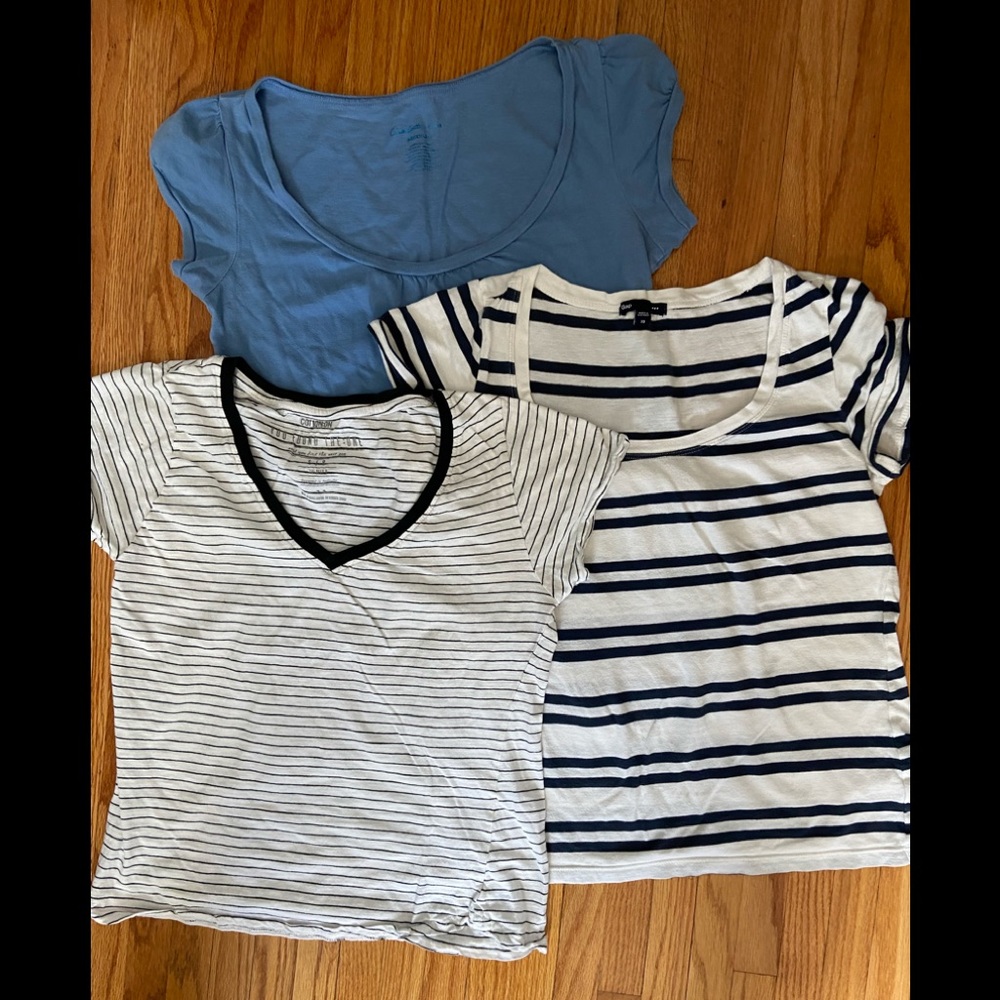 3 for $18 Cotton capped sleeve t-shirts